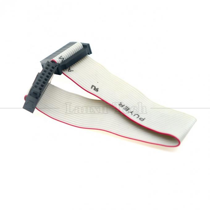 IDC 2.54mm Conector 8 10 12 14 16 18 20 30 40 50 60 PIN 1.27mm Cable de cinta plana gris tono 7