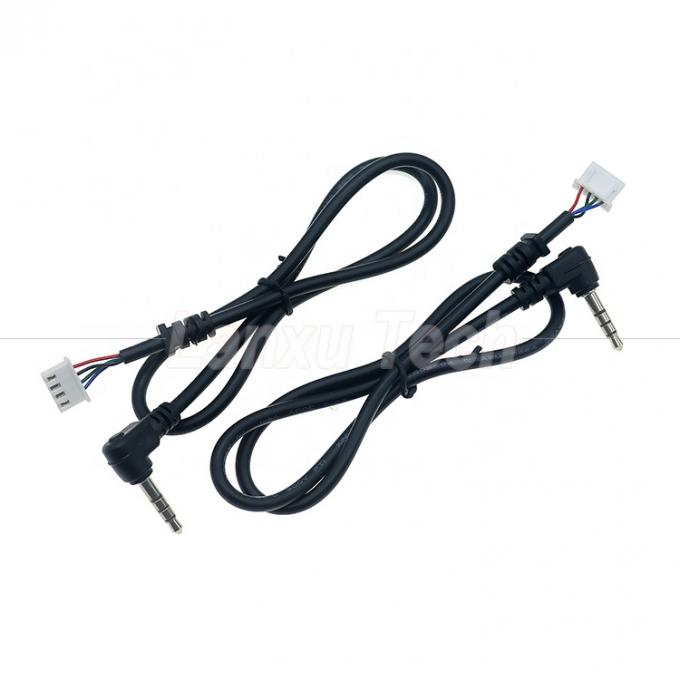 OEM Personalización Ángulo de 90 grados 4 polos 3.5 mm TRRS Audio Jack estéreo para JST XH PH SH VH MX Conector de cable 0