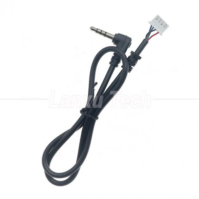 OEM Personalización Ángulo de 90 grados 4 polos 3.5 mm TRRS Audio Jack estéreo para JST XH PH SH VH MX Conector de cable 1