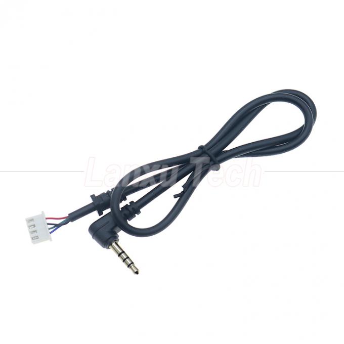 OEM Personalización Ángulo de 90 grados 4 polos 3.5 mm TRRS Audio Jack estéreo para JST XH PH SH VH MX Conector de cable 3
