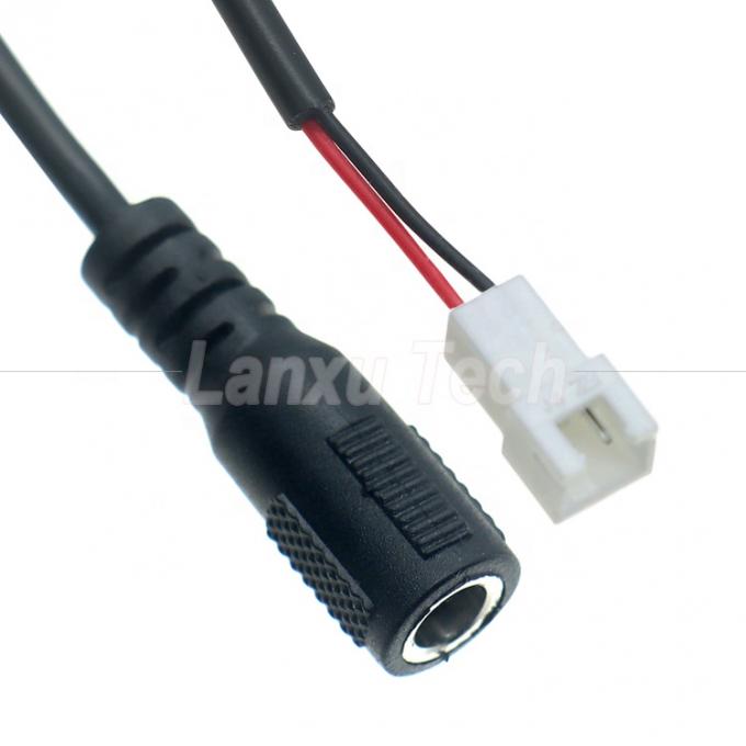OEM Personalización DC Femenino 5.5x2.1mm Jack de barril a JST 2 PIN XH 2.54mm Pitch Cable de conector femenino 1