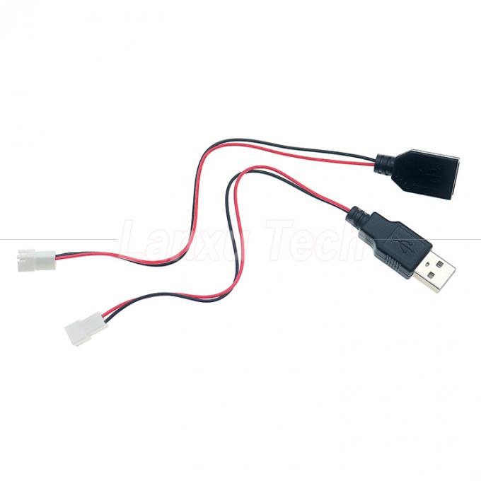 USB Tipo A Femenino a JST XH 2.54 Pitch 2 Pin Femenino el cable de toma de corriente 0