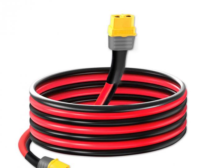 10AWG 12AWG Hombre a mujer XT60 XT60H Conector Cable de adaptación de extensión para la central eléctrica de baterías RC Panel solar 0