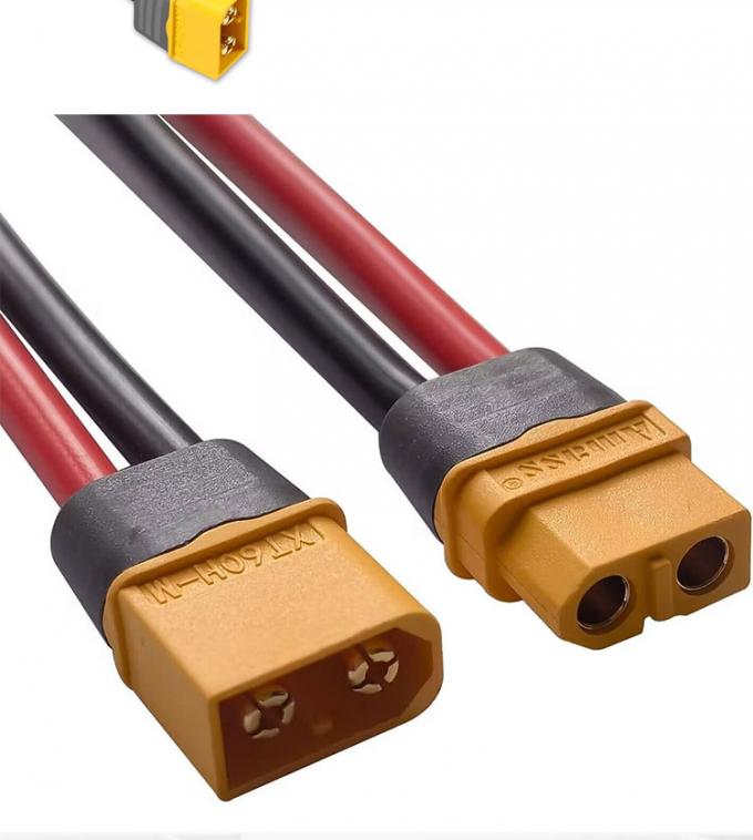 10AWG 12AWG Hombre a mujer XT60 XT60H Conector Cable de adaptación de extensión para la central eléctrica de baterías RC Panel solar 1