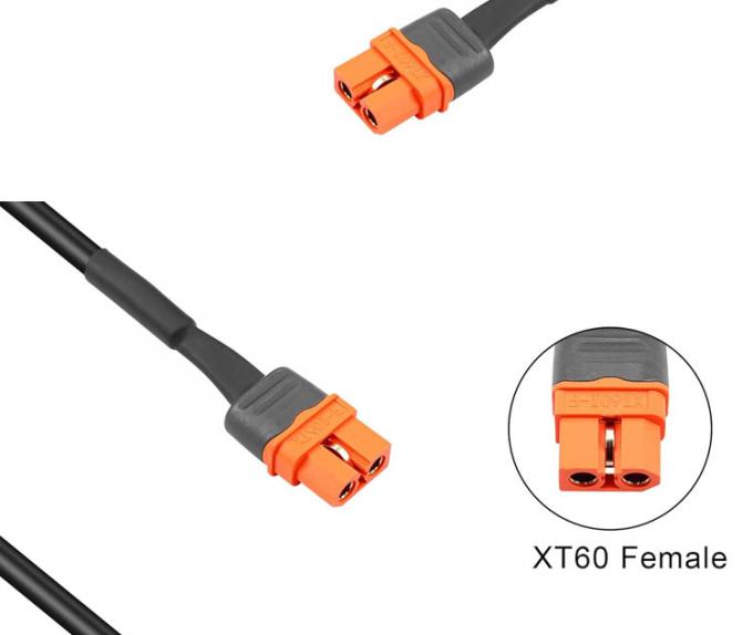 DC 5.5x2.1mm 5.5x2.5mm Plug Jack de barril masculino a XT60 Conector de baterías Cable de cable para panel solar FPV 2