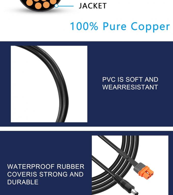 DC 5.5x2.1mm 5.5x2.5mm Plug Jack de barril masculino a XT60 Conector de baterías Cable de cable para panel solar FPV 5