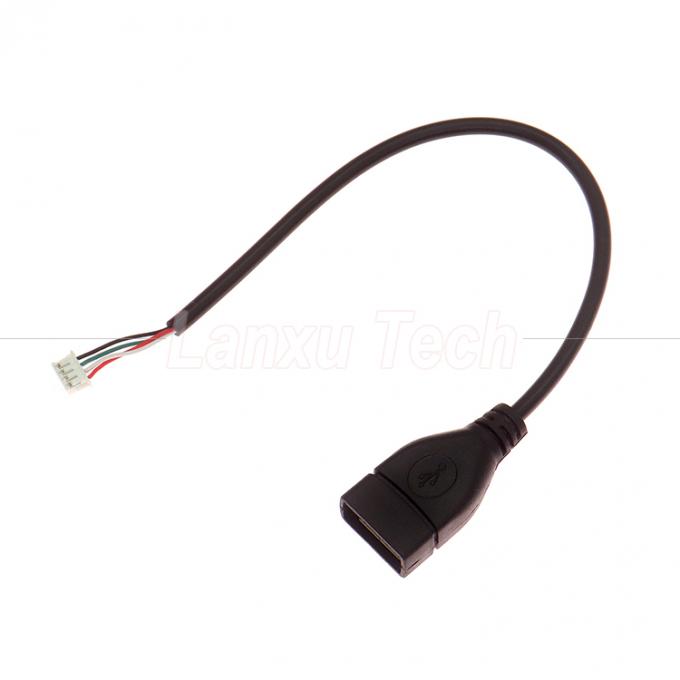 El cable de conector de USB de montaje Hembra a Hombre de JST ZH SH VH PH XH MX 4