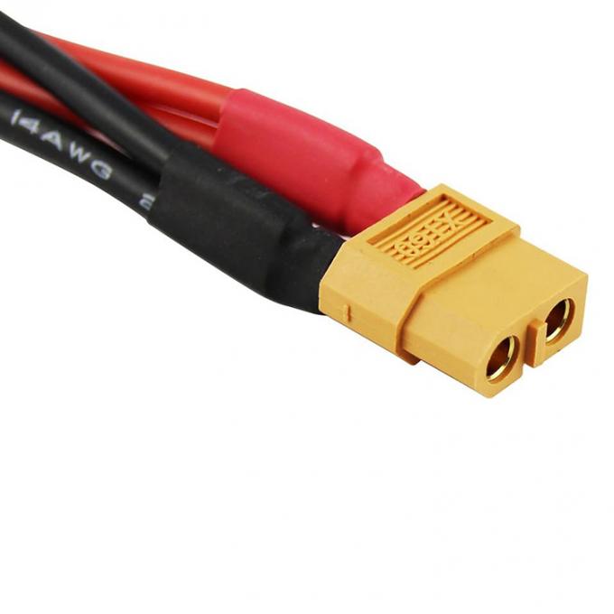 14AWG XT60 1 Cable de extensión de división Y de mujer a hombre para batería RC Lipo 2