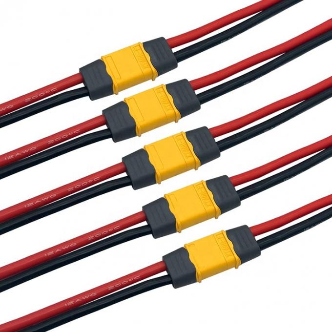 12AWG 100mm 150mm alambre de silicio XT60 XT60H XT60U conector de carcasa de carcasa macho hembra cable de enchufe para batería FPV 2