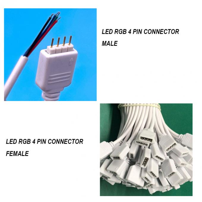 5050 LED Light Strip RGB 4 PIN Cable de conexión 1