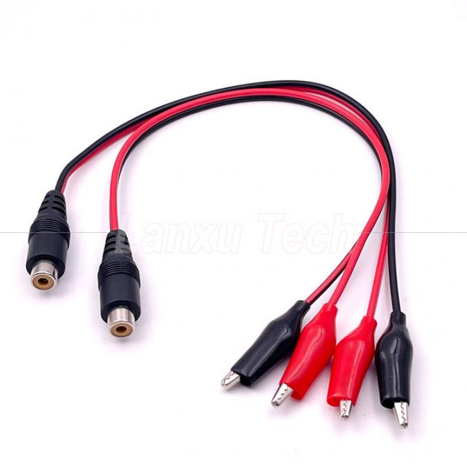 RCA AV femenino a los clips de cocodrilo Cable para altavoz 0