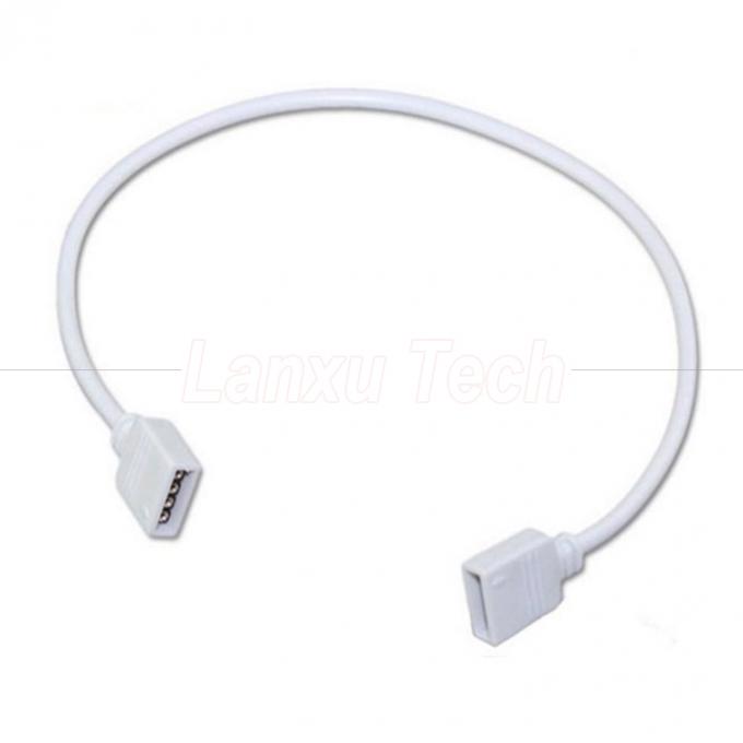 Cable de extensión de conector de conector RGB de 4 pines de mujer a mujer para 5050 3528 2835 luz de banda LED 2