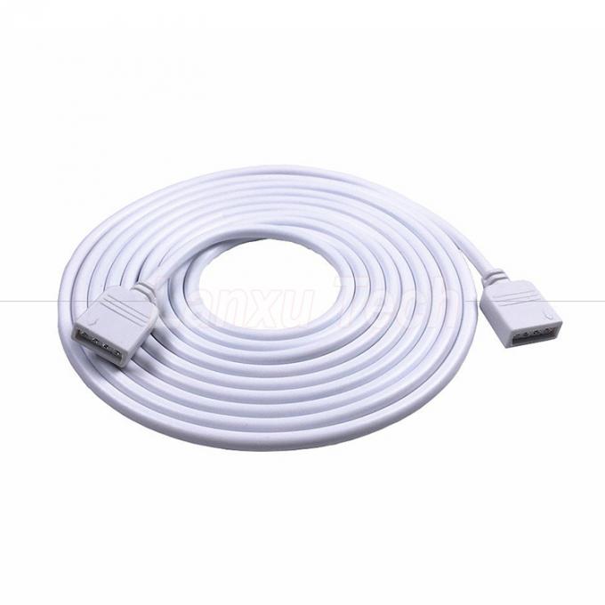 Cable de extensión de conector de conector RGB de 4 pines de mujer a mujer para 5050 3528 2835 luz de banda LED 0