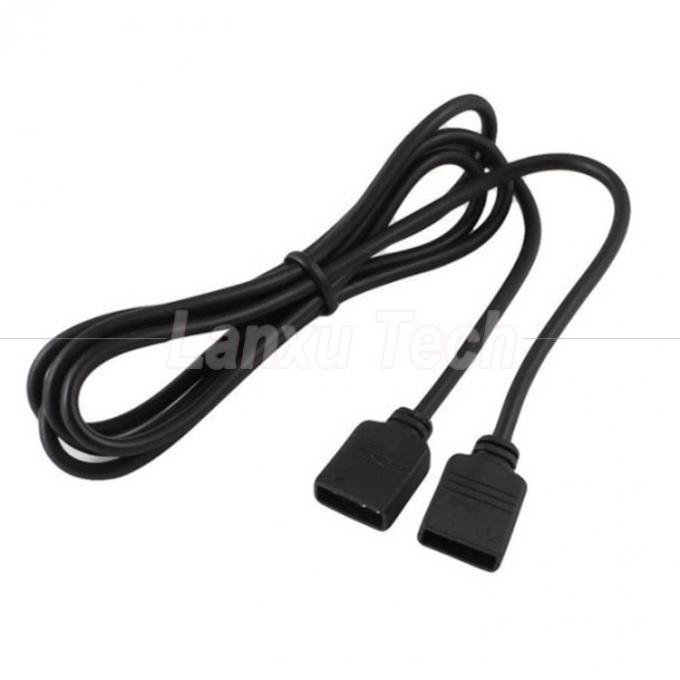 Cable de extensión de conector de conector RGB de 4 pines de mujer a mujer para 5050 3528 2835 luz de banda LED 1
