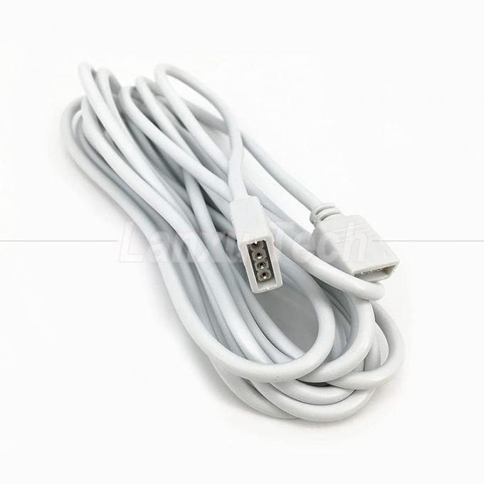 Cable de extensión de conector de conector RGB de 4 pines de mujer a mujer para 5050 3528 2835 luz de banda LED 3
