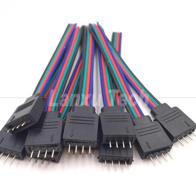 Conector RGB de 4 pines 5050 con cable de cinta de LED 0