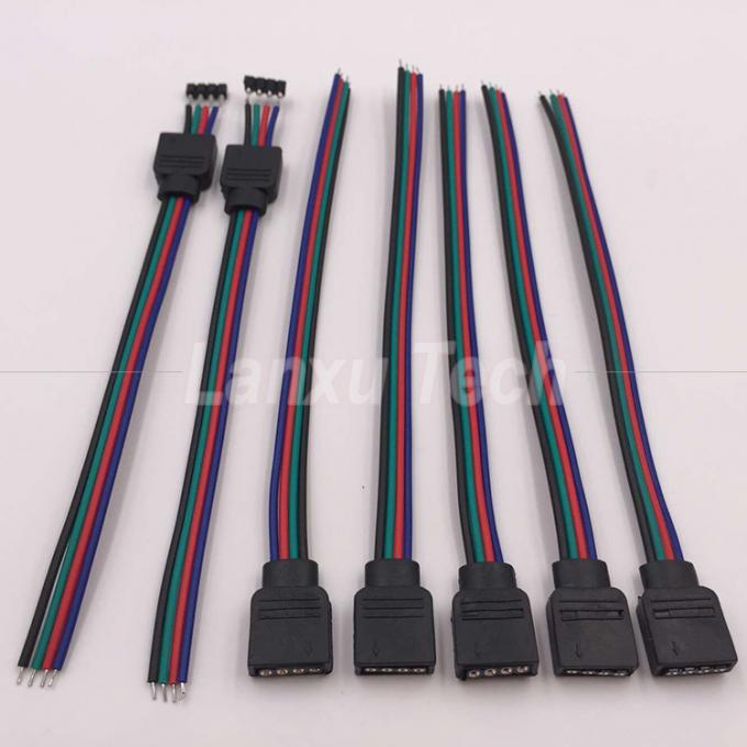 Conector RGB de 4 pines 5050 con cable de cinta de LED 3