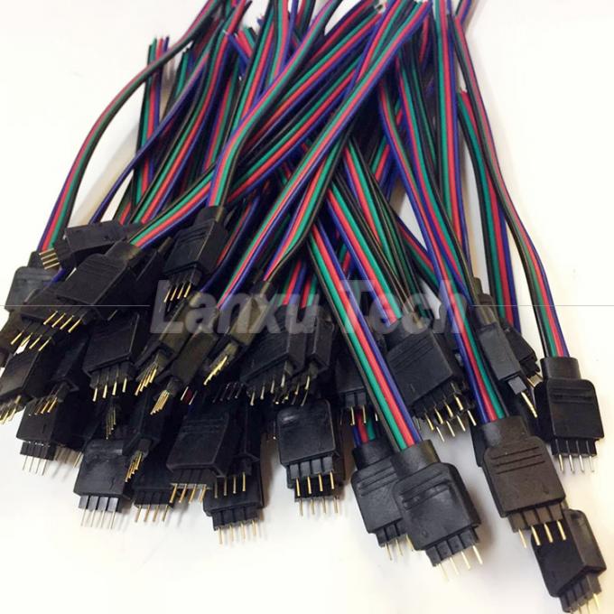 Conector RGB de 4 pines 5050 con cable de cinta de LED 4