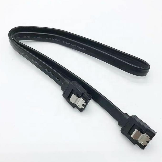 Alta velocidad 6Gbps Bloqueo de llave Azul Sata III 3.0 Cable de extensión de energía para disco duro HDD SSD 3