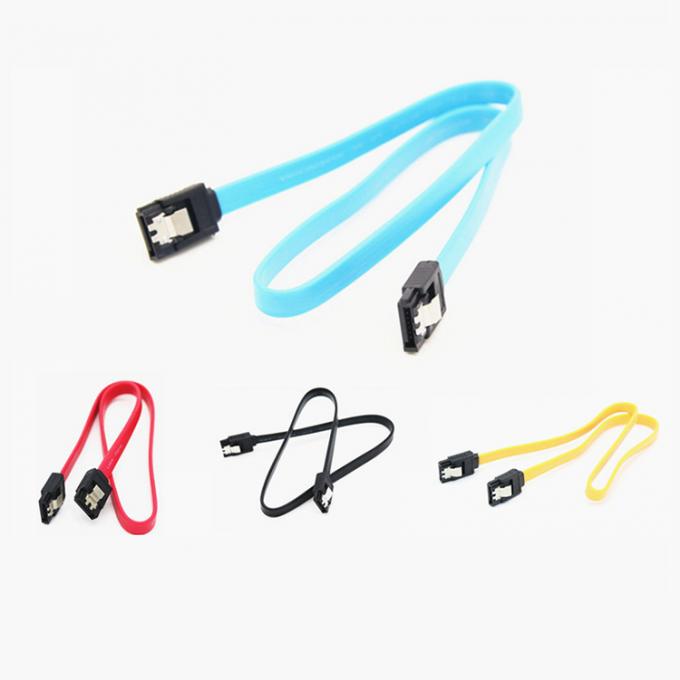 Alta velocidad 6Gbps Bloqueo de llave Azul Sata III 3.0 Cable de extensión de energía para disco duro HDD SSD 0