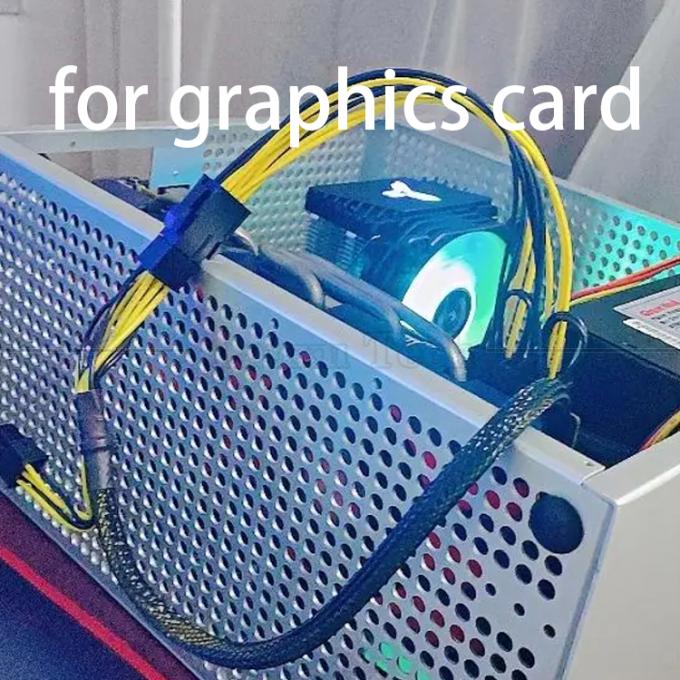 18AWG Pure Cooper Splitter 6 PIN Femenino a doble 8 PIN 6 + 2 Hombre PCI Express Cable PCIe para tarjetas gráficas GPU 6