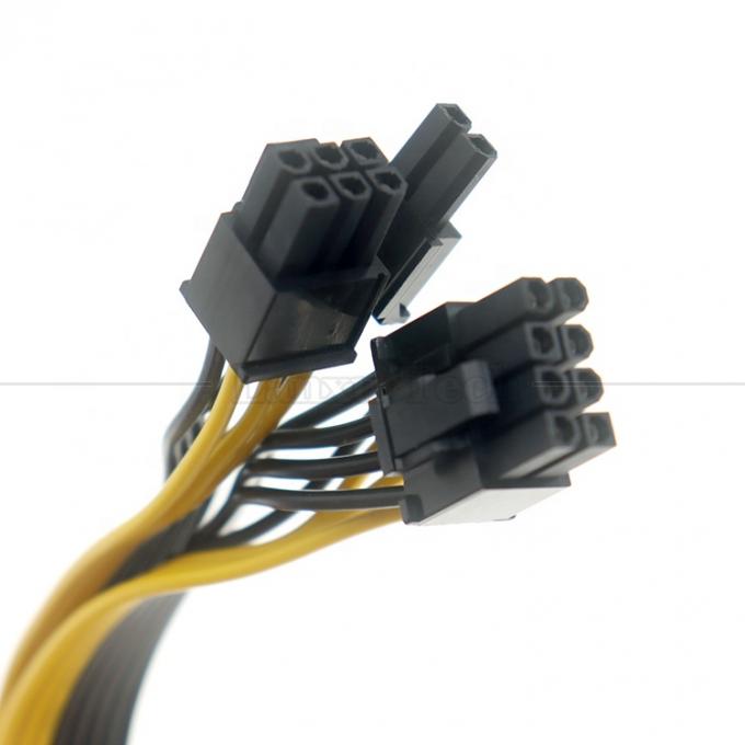 PCIe 8 pin Hombre a doble 8 pin Hombre PCI Express Graphics Tarjeta de vídeo GPU Splitter Adaptador de energía Cable 3