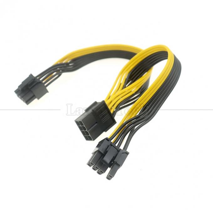 PCIe 8 pin Hombre a doble 8 pin Hombre PCI Express Graphics Tarjeta de vídeo GPU Splitter Adaptador de energía Cable 5