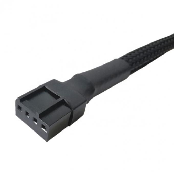 placa base CPU 4 PIN Conector PC Casilla de control de temperatura ventilador de enfriamiento Y splitter Extensión de cable PWM 4