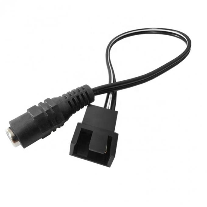 Conexión de 12V DC femenino a 3 4 pin PC Casilla de abanico de alimentación PWM Adaptador de cable de extensión 4
