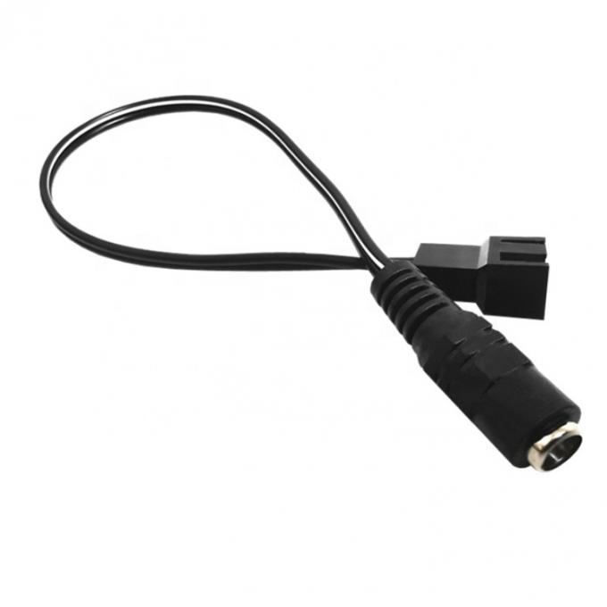 Conexión de 12V DC femenino a 3 4 pin PC Casilla de abanico de alimentación PWM Adaptador de cable de extensión 3