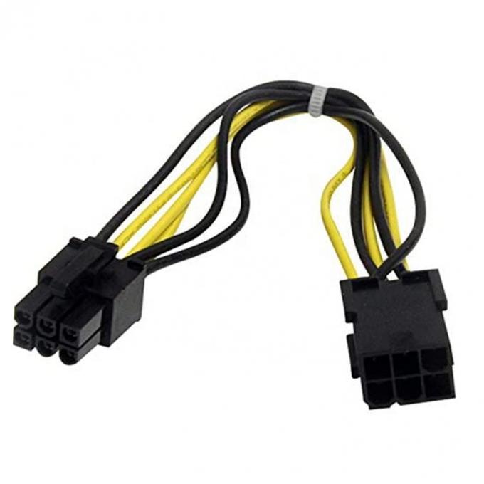 PCI-E 6 pines a 6 pines de macho a hembra GPU ATX Tarjeta gráfica de video PCIE PCI Express Cable de alimentación 0