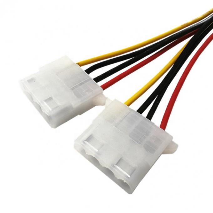 Sata 15 Pin Hombre a doble Molex 4 Pin Lp4 IDE Hombre Disco duro de energía Y adaptador Cable de conversión para HDD SSD 3