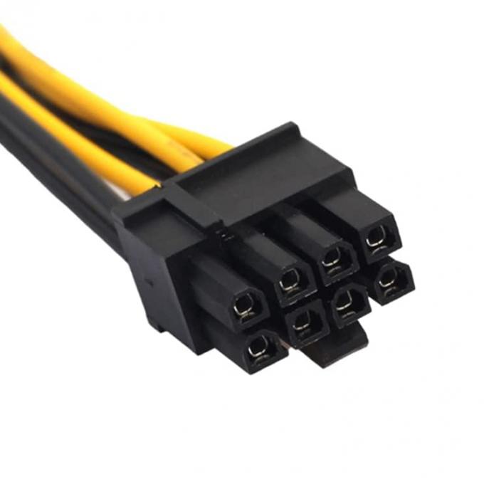 PCIe 8 Pin Hombre a doble 8 Pin Hombre PCI Express Graphics Tarjeta de vídeo GPU Splitter Adaptador de energía Cable 4