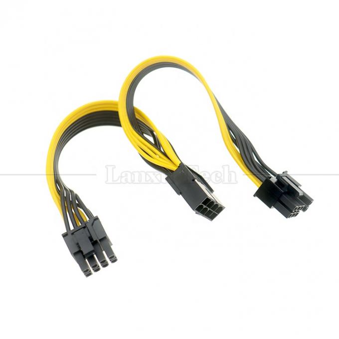 PCIe 8 pin Hombre a doble 8 pin Hombre PCI Express Graphics Tarjeta de vídeo GPU Splitter Adaptador de energía Cable 6