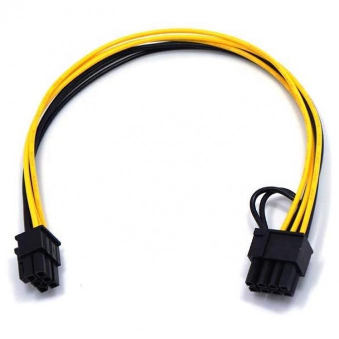 PCIE 6 pin a 8 pin GPU ATX Tarjeta gráfica de vídeo PCIE PCI cable de alimentación de alta velocidad 0