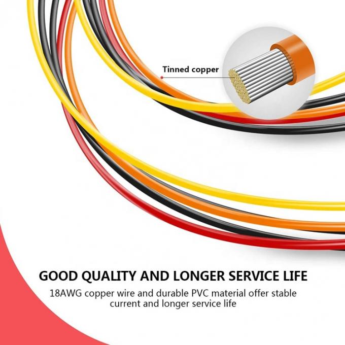 Datos de hombre a mujer Sata 15 Pin Power Y Splitter Cable para computadora HDD SSD PC Case 4