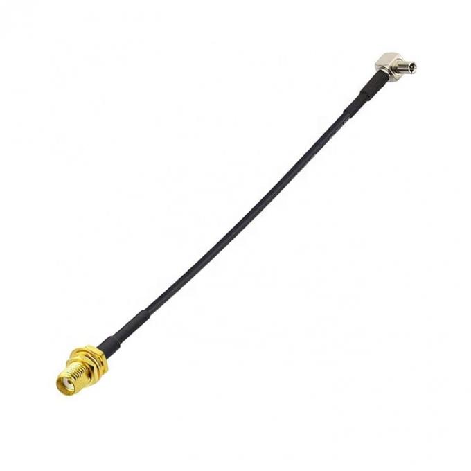 Cable coaxial de conector femenino de antena adaptador de RF personalizado TS9 a SMA 6