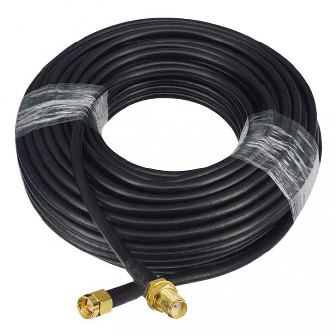 Hombre a Hembra RG174 RG178 RG316 RG58 ensamblaje RF Jumper Antena Cable coaxial 4