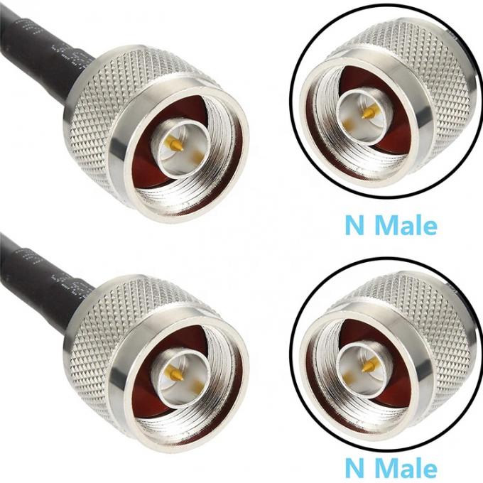 Cable coaxial de RF de baja pérdida personalizado N macho enchufe a N macho conector TNC para GPS Wifi RF radio antena 1