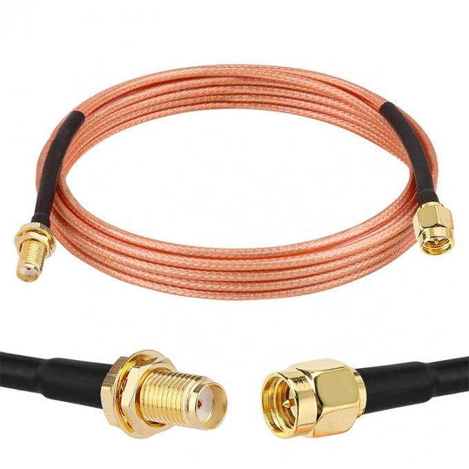 RG316 RF coaxial SMA Hombre a SMA Conector Jumper Hembra Antenna Extensor Cable de extensión para Wifi Radio GPS 0