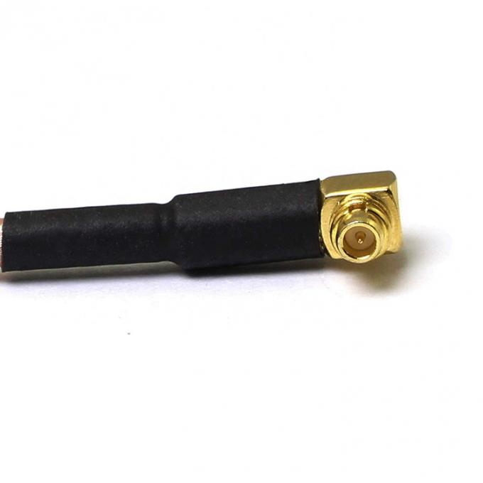 RG316 90 grados ángulo derecho MMCX macho a SMA mujer antena cola de cerdo RF cable coaxial 3