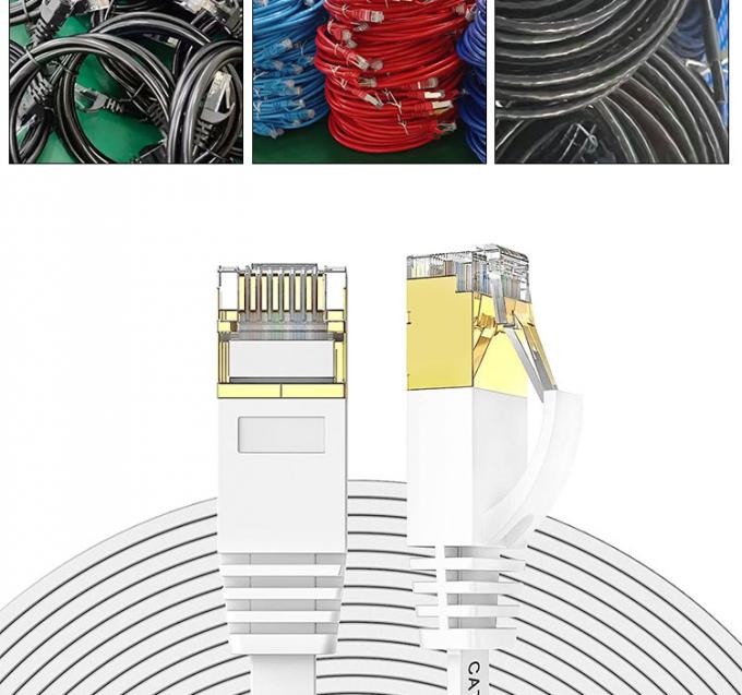 1m 5m 10m UTP FTP Shield Cat5 Cat5e Cat6 Ca6a Cat7 RJ45 Flat Ethernet Patch Network Lan Cable para el router 3