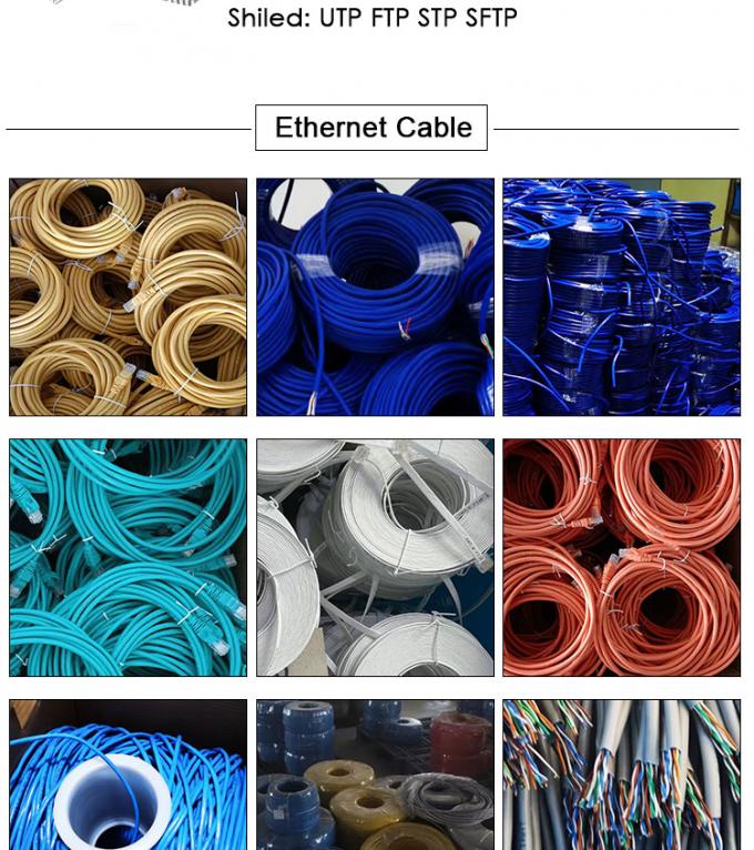 1m 5m 10m UTP FTP Shield Cat5 Cat5e Cat6 Ca6a Cat7 RJ45 Flat Ethernet Patch Network Lan Cable para el router 1