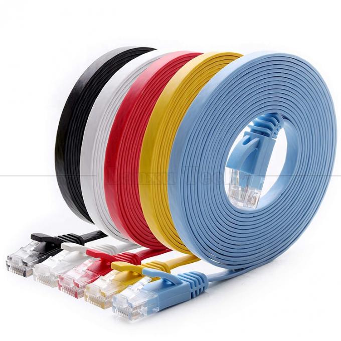 1m 5m 10m UTP FTP Shield Cat5 Cat5e Cat6 Ca6a Cat7 RJ45 Flat Ethernet Patch Network Lan Cable para el router 11
