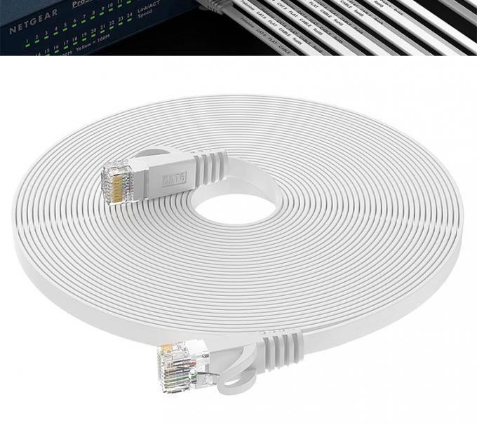 1m 5m 10m UTP FTP Shield Cat5 Cat5e Cat6 Ca6a Cat7 RJ45 Flat Ethernet Patch Network Lan Cable para el router 10