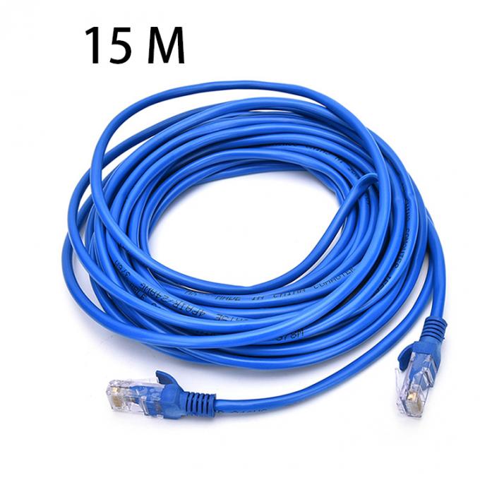 Personalización 1m 5m 10m 30m Cat5 Cat5e Cat6 Cat7 STP UTP RJ45 Cordón de parche Lan Ethernet Cable de red 8