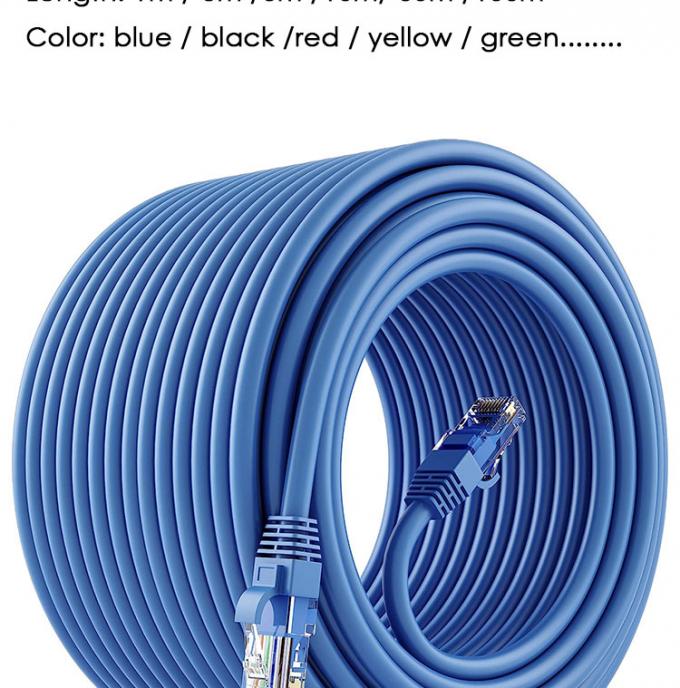 OEM de alta calidad Pure Cooper Shield FTP UTP STP SFTP Cat5 Cat5e Cat6 Cat6a Cat7 Cat8 RJ45 Ethernet Patch Lan Cable de red 1