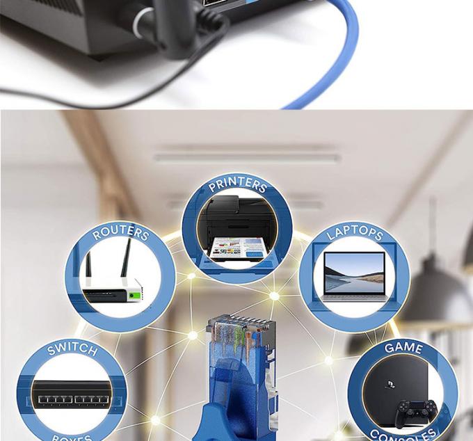 OEM de alta calidad Pure Cooper Shield FTP UTP STP SFTP Cat5 Cat5e Cat6 Cat6a Cat7 Cat8 RJ45 Ethernet Patch Lan Cable de red 6