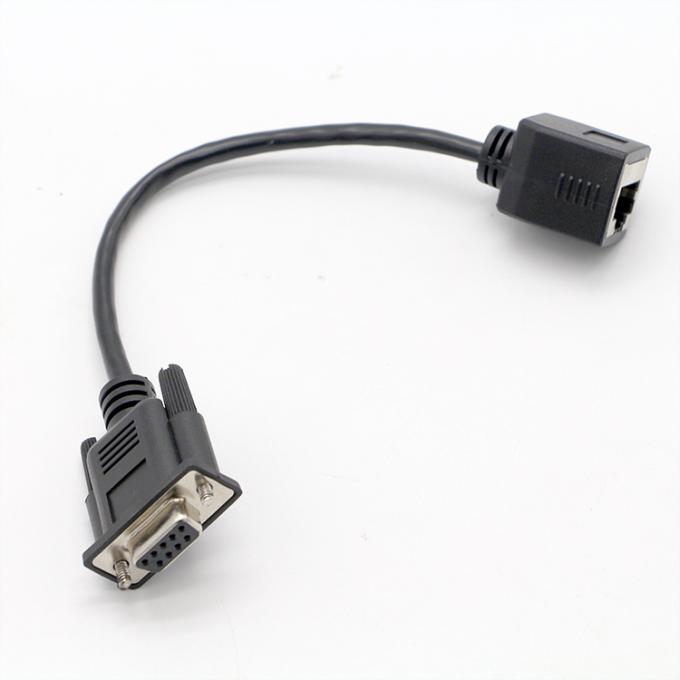 DB9 Femenino RS232 de serie a RJ45 Femenino de conexión por cable 4
