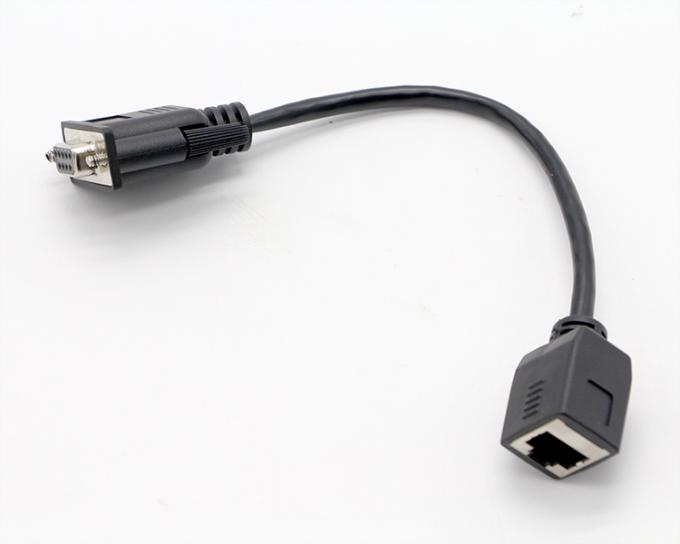DB9 Femenino RS232 de serie a RJ45 Femenino de conexión por cable 3